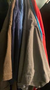 lot 2328 image: Mens T shirts mostly solid colors and most are size  L tags are removed