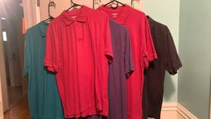 lot 2358 image: Mens golf shirts size L