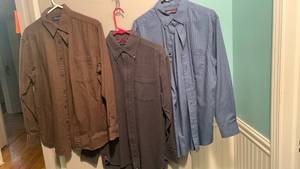lot 2371 image: Mens button down shirts size M-L