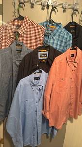 lot 2401 image: Mens Orvis long sleeve button up shirts size M