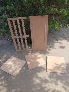 lot 4102 image: Fuzzy particle board largest piece 17x 37