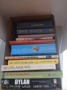 lot 4213 image: Book Lot  Titles Including Hemingway The Sixth Extinction Dylan Cash