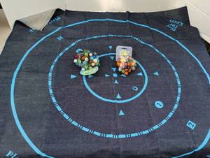 lot 4315 image: Marble Mat game with bags of marbles