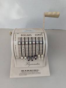 lot 4319 image: Paymaster Series S-1000 Manual Check Writer Dollars Cents Printer