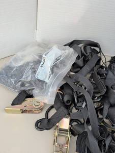 lot 4327 image: Lot Ratchet Straps and Tie-Down Hardware Assorted