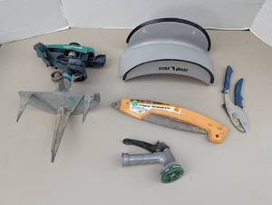 lot 4336 image: Gardening Tools Lot Gilmour Pruner Flora Guard Fiskars Saw Pruners