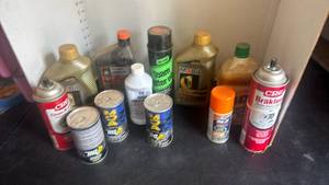 lot 4401 image: Lot of 13 Automotive Lubricants and Maintenance Products - CRC, Mobil