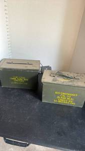 lot 4415 image: Two Military Ammunition Boxes