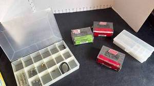 lot 4419 image: Drywall screws, nails and organizing boxes