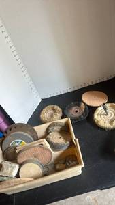 lot 4422 image: Assorted Abrasive Grinding Wheels and Buffing Wheels Lot