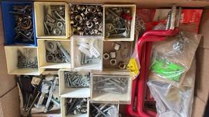 lot 4429 image: Fasteners Hardware Lot Screws Bolts Nuts Washers Assorted
