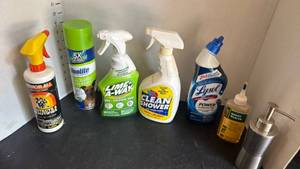 lot 4431 image: Cleaning Supplies Lot 7 Items Armor All Woolite Lime-A-Way Lysol
