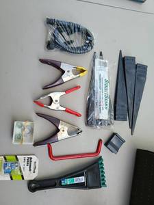 lot 4517 image: Clamps, smart stakes, garage utility hook, more