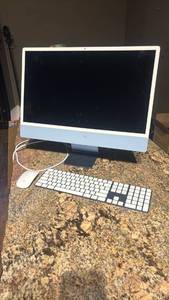 lot 1185 image: Apple iMac All-in-One Desktop Computer with Keyboard and Mouse Model A2673