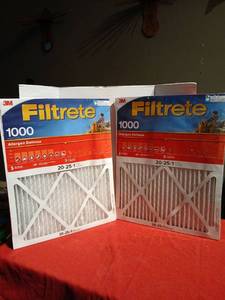 lot 1209 image: 3M Filtrete 1000 Allergen Defense Air Filter 20x25x1 2-Pack