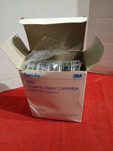 lot 1213 image: 3M Easi-Air 7251 Organic Vapor Cartridge NIOSHMSHA Approved 10-Pack