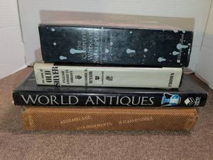 lot 3060 image: 4 Books Lot - The Complete Works of Shakespeare, World Antiques, and Assemblage, Environments & Happenings