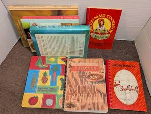 lot 3062 image: Cookbook Lot 6 Books Including Womans Day Encyclopedia South Beach Diet Simply Delicious