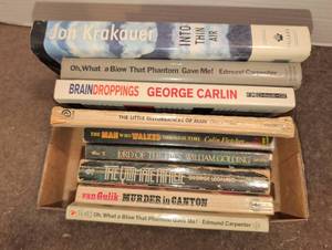 lot 3087 image: Lot of 9 Books Krakauer, Carpenter, Carlin, Paley, Fletcher, Golding, Leonard, van Gulik