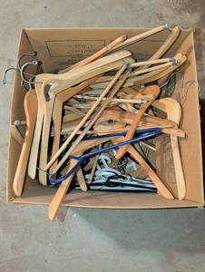 lot 3092 image: Wooden hangers