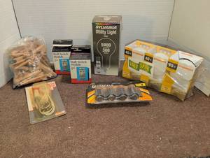 lot 3107 image: Light bulbs, wall module switches and more