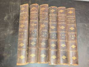 lot 3042 image: Scotts Poetical Works 6-Volume Complete Set Vol I-VI No printed date