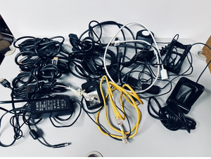 lot 1254 image: Lot of Power Cords, Cables, Chargers, and Adapters