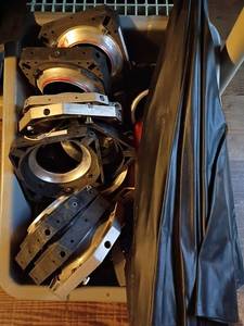 lot 1261 image: Soft Box Brackets, Various Sizes and Umbrella Reflector.  For Photography