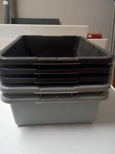 lot 1264 image: 5 Empty Tubs.  Approximately 7in deep.  Great for organizing