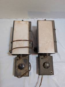 lot 3112 image: Two vintage medical lamps with dimmers