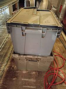 lot 3342 image: 2 Storage Totes