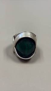 lot 809 image: Sterling silver ring with unknown stone