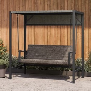 lot 50 image: $650 Agio Menlo Woven Patio Swing
