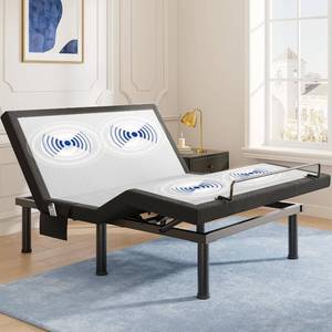 lot 211 image: $380 Adjustable Bed Frame Queen Size Electric Bed Base 5 Min Easy Assembly