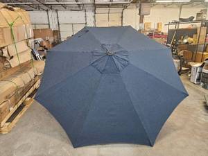 lot 215 image: 10ft Tilting Patio Umbrella Blue