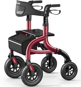 lot 152243 image: Retails for $200 Walkers for Seniors, Rollator Walker with Seat and Backrest
