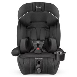 lot 152257 image: Retails for $190 Harmony Defender 360 MAX SIP 3-in-1 Combination Deluxe Harnessed Booster Car Seat - Black