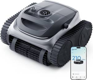 lot 452255 image: Retails for $430 (2026 New) Bubot 700 Cordless Roboitc Pool Cleaner, Pool Vacuum with 210-Min Rumtime, Superior Suction, Triple Motors, FloorWallWaterline Cleaning, for Inground & Above-Ground Pool, Light Grey