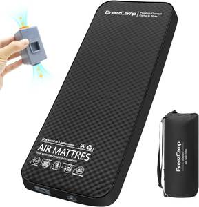 lot 231619 image: Retails for $130 Self Inflating Sleeping Pad with Electric Pump, 4 Thick Memory Foam Sleeping Pad for Camping, 9.5 R-Value Insulated Sleeping Mat, All Season Camping Air Mattress for Tent Travel Car,Black