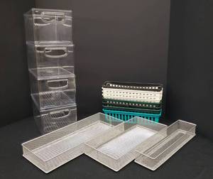lot 11 image: StorageOrganizer Trays - Metal & Plastic - 15 Pcs