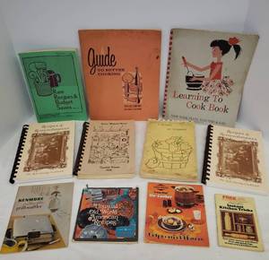lot 80 image: VIntage Cookbooks & Kitchen Guides