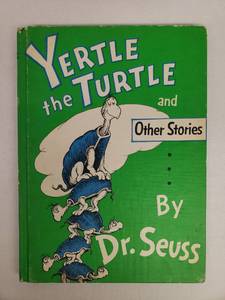 lot 133 image: Vintage 1958 Book Club Edition Yertle the Turtle & other Stories Large Hardback Book - By Dr. Seuss - 8.25in W x 11.25in T - Good Shape for Age