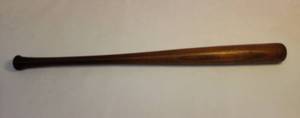 lot 134 image: RARE Antique Stamped Gabby Street - Commemorative Solid Wood Mini Louisville Baseball Bat - #40 - from the National Tournament - Wichita, KS - 1924 - by Hilldrich & Bardsby Co. - 16 38in L x 1 18in W