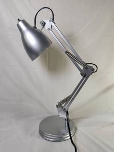 lot 143 image: Adjustable Desk Lamp with Spring Arms and Metal Shade