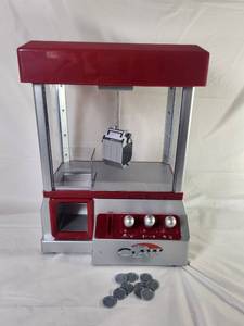 lot 152 image: The Claw Arcade Prize Grabber Machine Red Silver Tested and Works