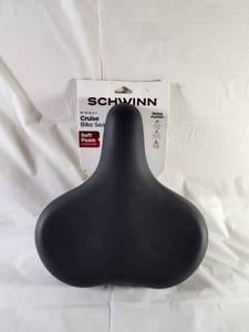 lot 175 image: Schwinn Midway Cruise Bike Seat Soft Foam Padding SW80057WM New