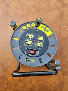 lot 229 image: Masterplus Cord Store Power At Work Cord Reel with 4 Outlets