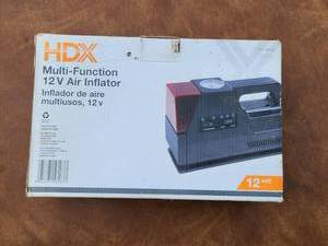 lot 233 image: HDX Multi-Function 12V Air Inflator with Gauge
