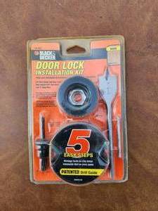 lot 239 image: Black & Decker Door Lock Installation Kit