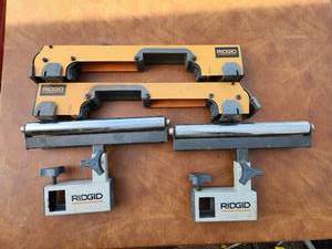 lot 275 image: RIGID Portable Miter Saw Work Supports